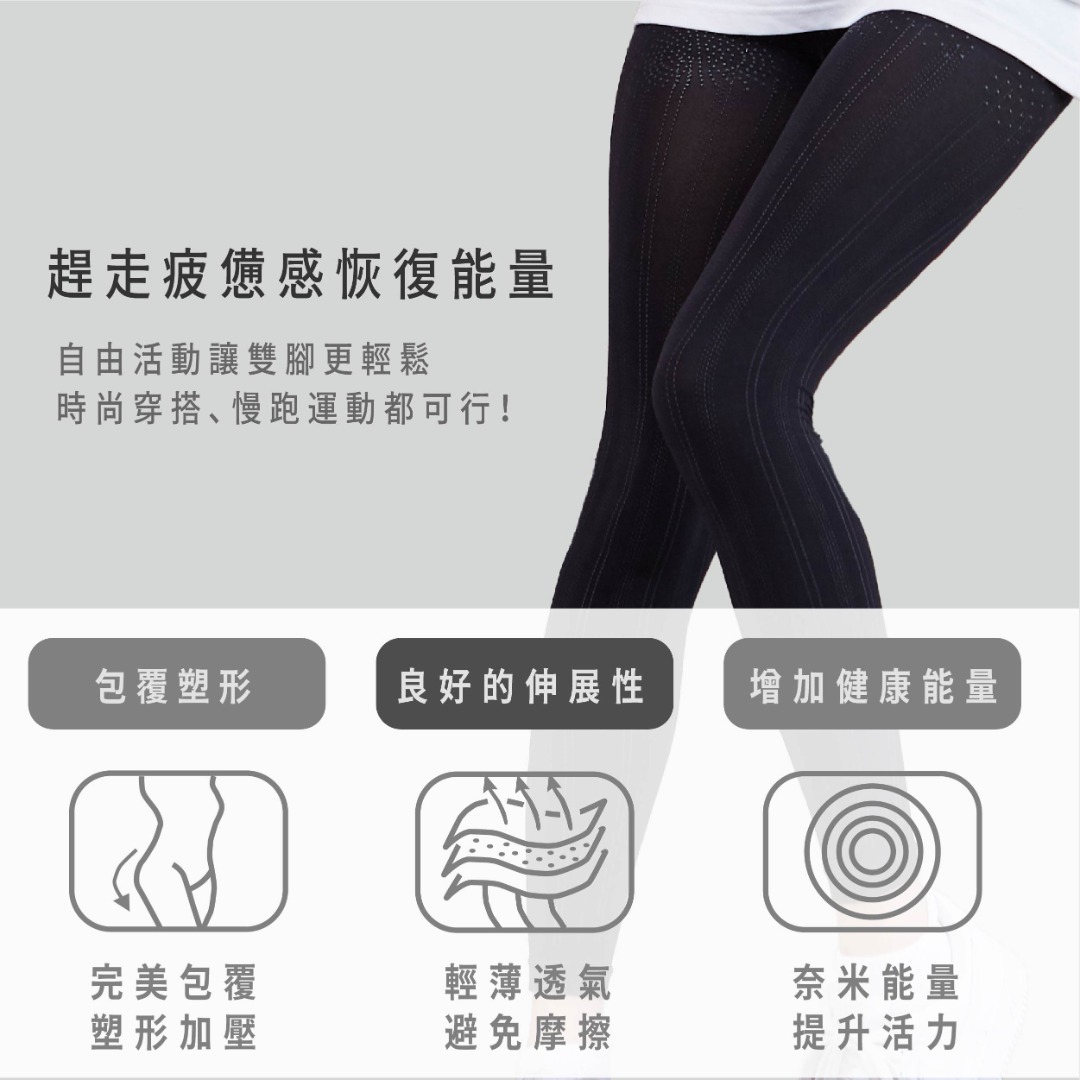 Nano Ti Power Nano  鈦鍺能量九分褲4件組合(加碼石墨烯烯能量塑身褲)