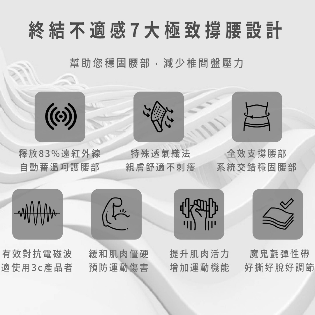 Nano Ti Power 能量護腰帶 6英吋