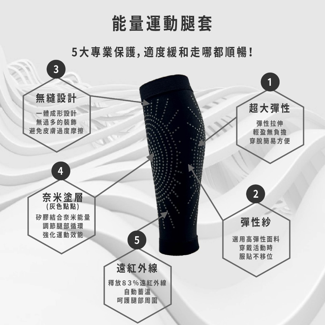 Nano Ti Power 能量鐵腿套 (一雙)