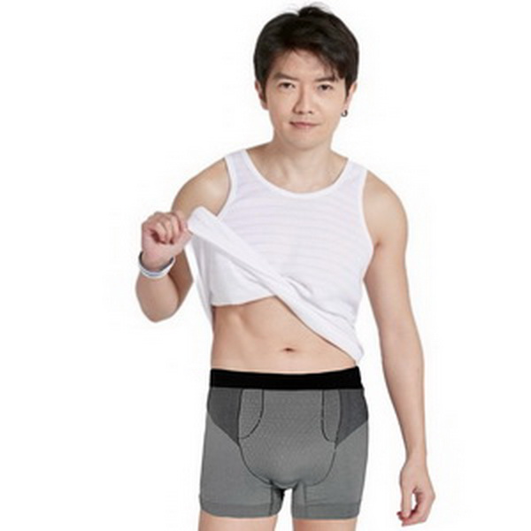 Nano Ti Power  鈦強鍺男用石墨稀平口內褲 ( 石墨稀 )