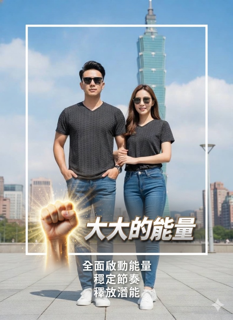 鈦強鍺銀纖維能量V領上衣